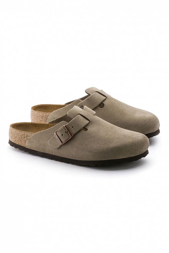 Birkenstock Boston Suede Leather Taupe